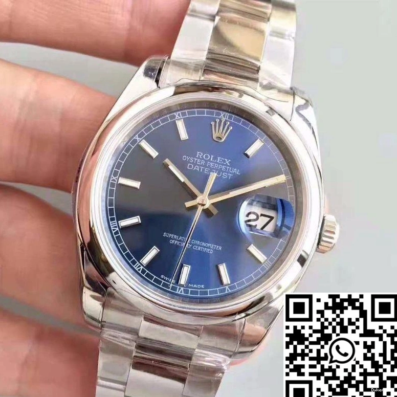 Datejust Dial Rolex Factory 116200 AR 36MM Blue 0108